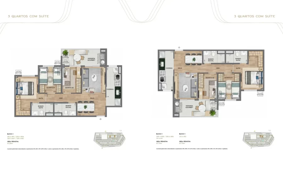 Wellness Planta 3 quartos